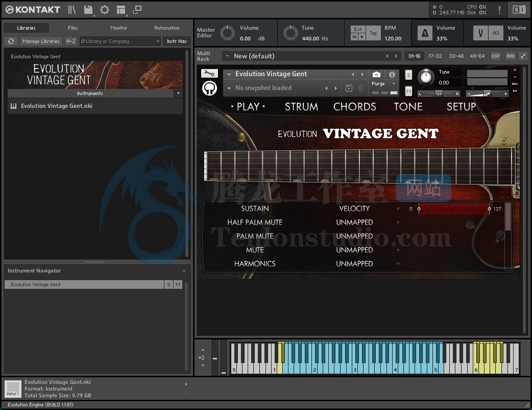 电吉他Orange Tree Samples Evolution Sitardelic KONTAKT