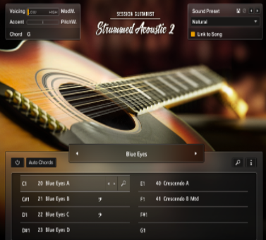 节奏电吉他扫弦Native Instruments Session Guitarist Electric Sunburst KONTAKT