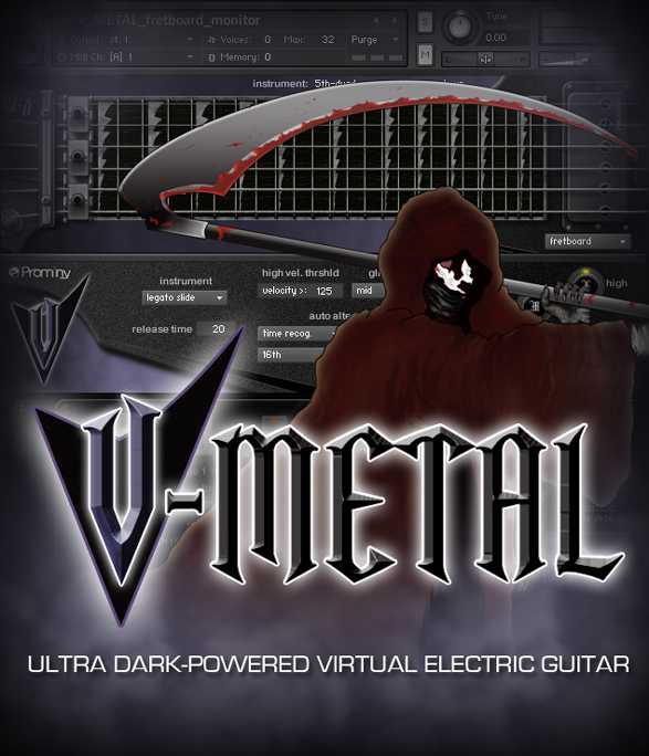 死神电吉他新版 Prominy V-Metal v1.20c2 KONTAKT