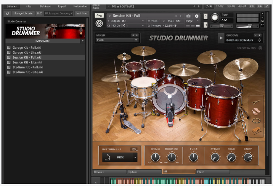工作室鼓手 Studio Drummer KONTAKT