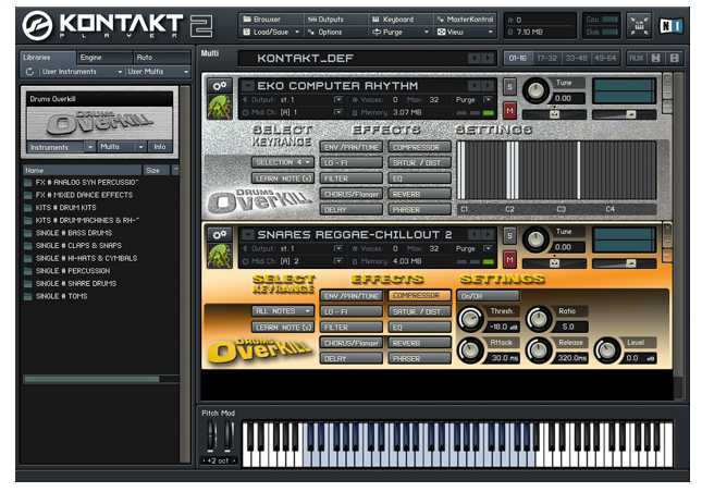电子鼓 Drums Overkill KONTAKT