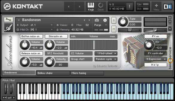 手风琴音源 Best Service Accordions v1.1 KONTAKT