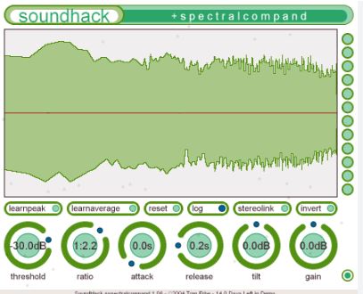 SoundHack Spectral Shapers 专业后期处理器
