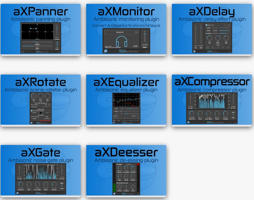 SSA Plugins aXPlugins Suite 空间音频效果器合集