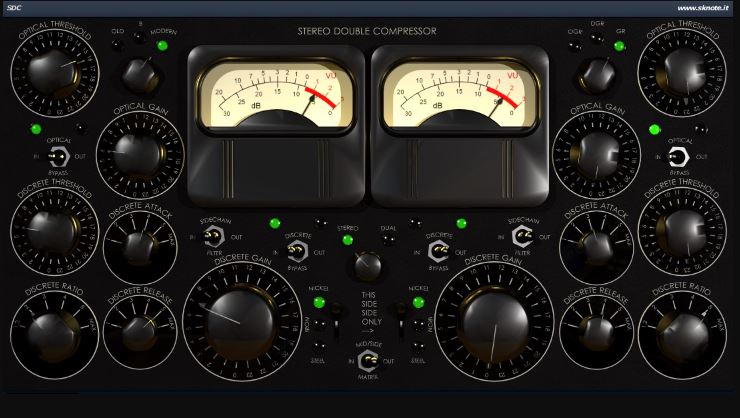 SDC Stereo Double Compressor 黑山母带压缩器