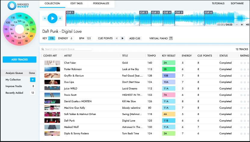 Mixed In Key v8 歌曲全局性质检测