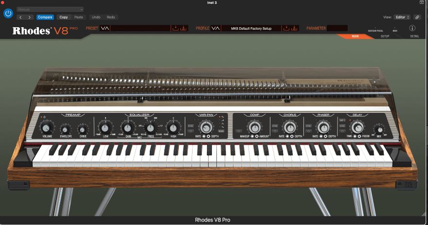 Rhodes Music V8 Pro 罗兹电钢琴