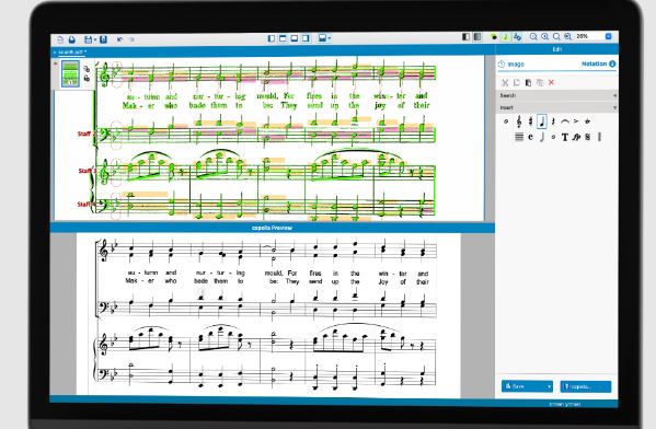 Capella software Capella v9 乐谱扫描转换\打谱