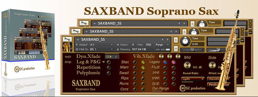 Cmusic Productions SAXBAND Soprano Sax 萨克斯音源