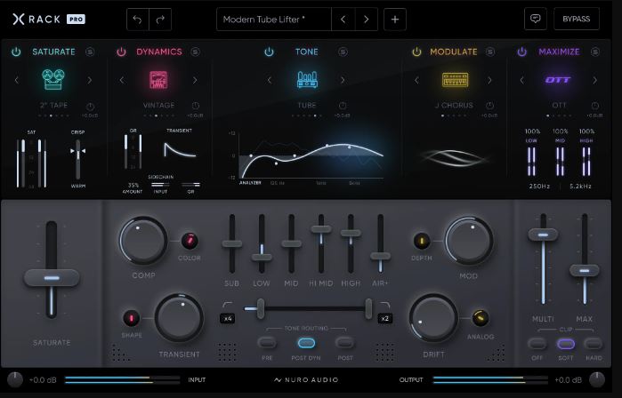 Nuro Audio Xrack Pro 一键智能混音贴合套件