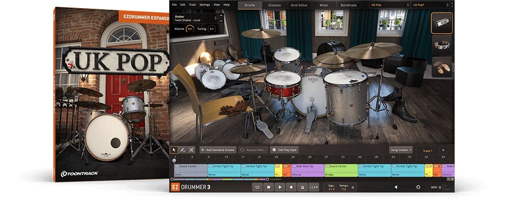 Toontrack - EZdrummer UK POP EZX 英国流行扩展包