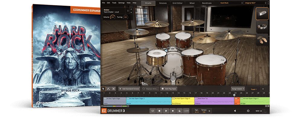 Toontrack - EZdrummer Hard Rock EZX 硬摇滚扩展包